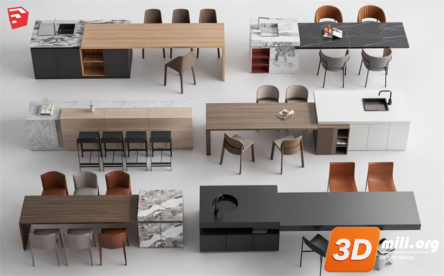 Kitchen island Skp Files